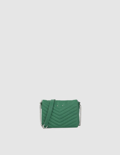 Women’s green leather 1440 Steward shoulder bag