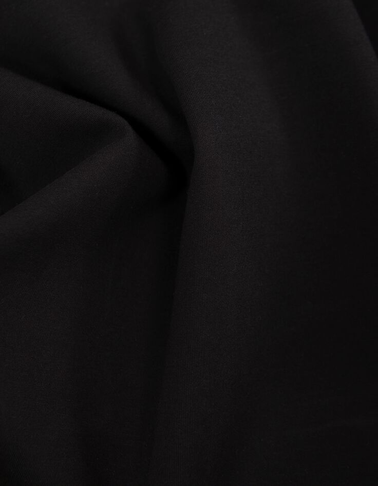 Cardigan zipp&eacute; noir col montant Homme-8