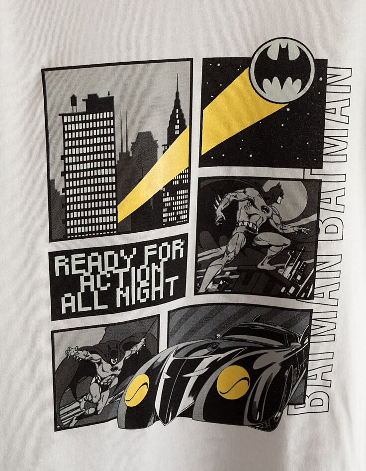 Boys’ off-white Comic-style graphics Batman T-shirt-4