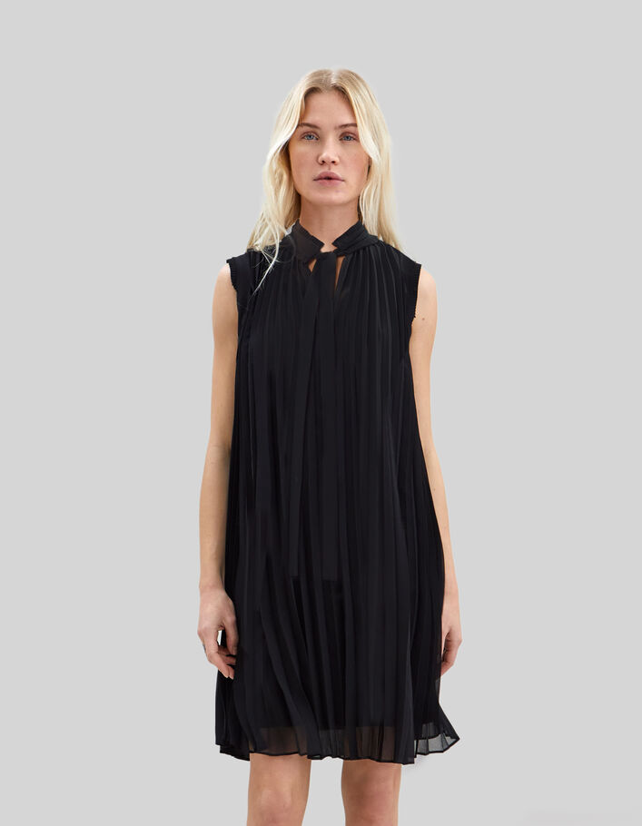 Pure Edition – Women’s black pleated baggy dress - IKKS