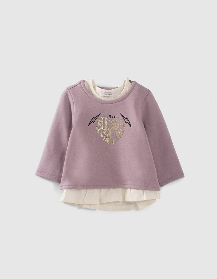 Ensemble 2 Pièces Pour Bébé Fille, Sweat-shirt À La Mode +