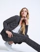 Pantalon droit en crêpe imprimé floral femme-1