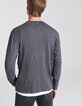 Men’s charcoal grey and white 2-in-1 T-shirt-3