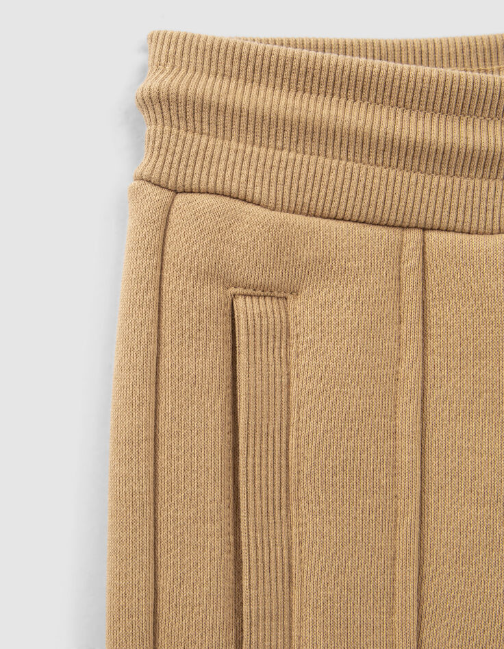 Boys’ camel joggers with textured details-6