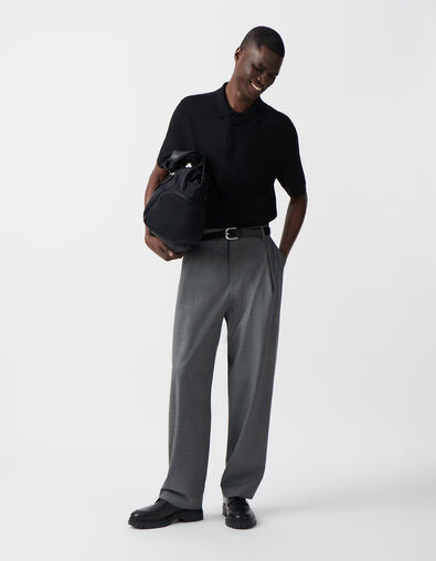 Pantalon de costume large gris faux-uni Homme - IKKS