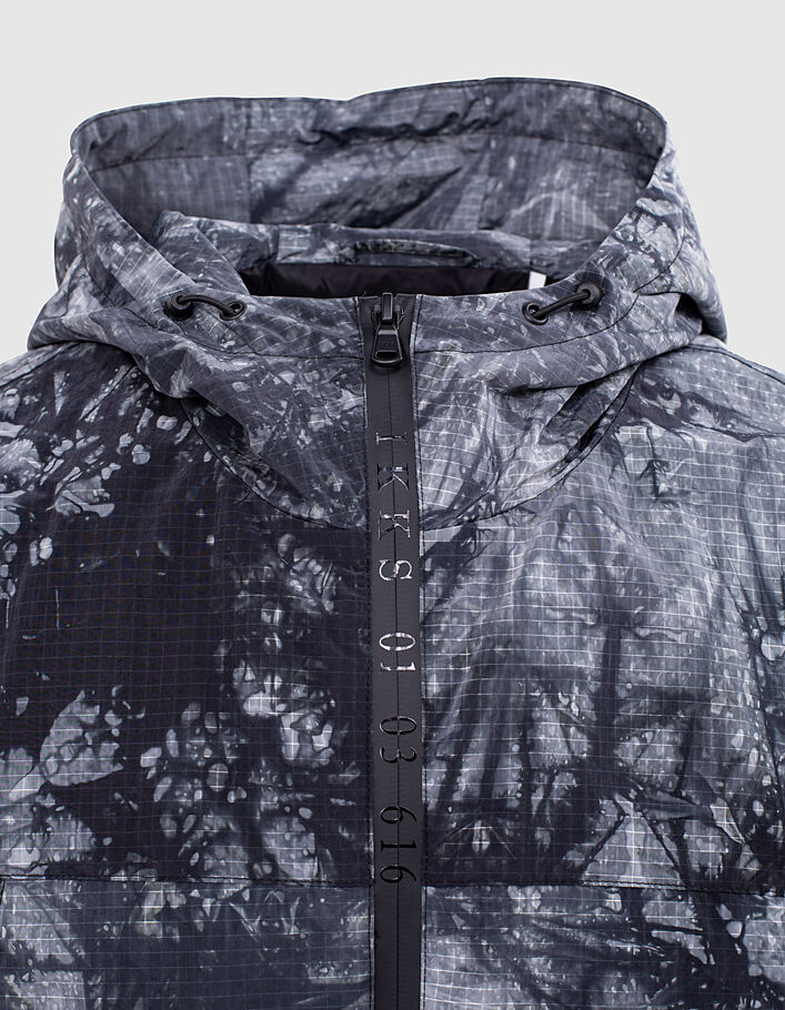 Blouson gris ardoise en nylon tie and dye WINDBREAK Homme-3