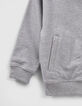 Boys’ khaki/grey reversible hooded cardigan-4