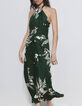 Pure Edition – Women’s green Jungle Vibe backless dress-6