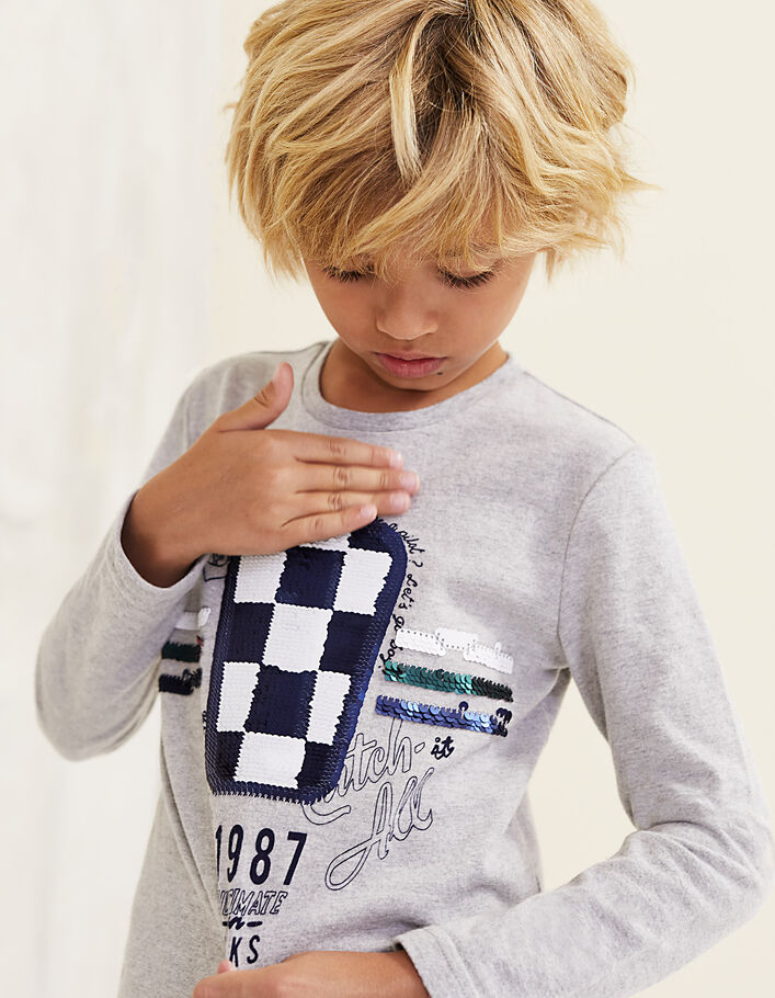 Boys' flip sequin Tshirt