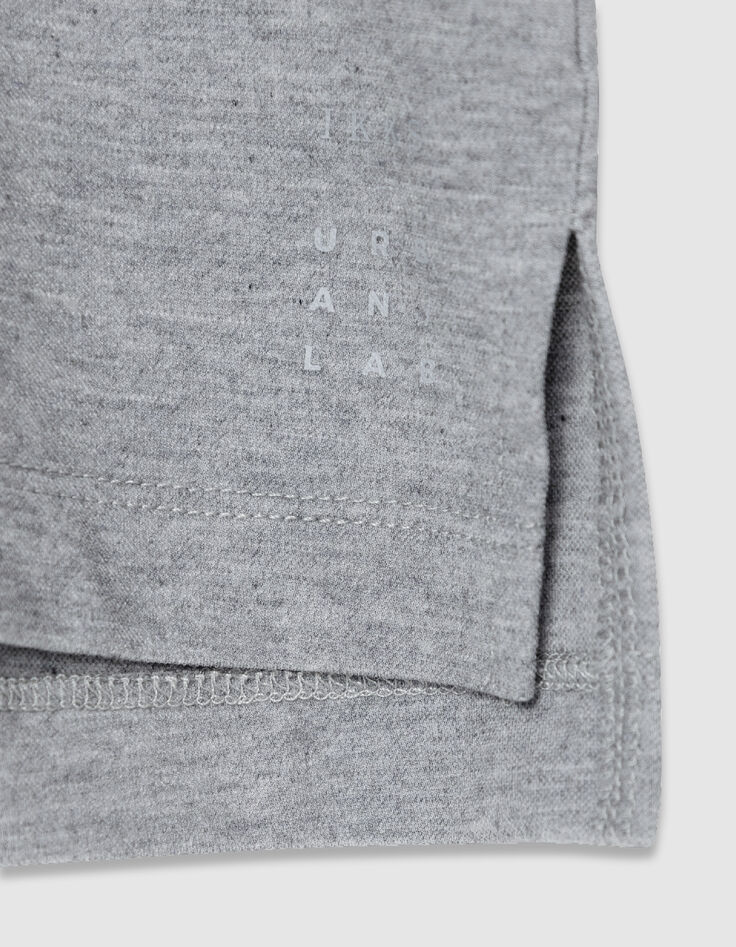 Graues kurz&auml;rmeliges Poloshirt DRY FAST Herren-8