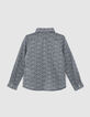 Boys’ grey flowery Liberty fabric shirt-3