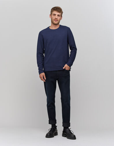 Tee-shirt noir en coton visuel dos t&ecirc;te de mort femme - IKKS