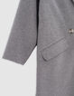 Girl's long grey wool coat-4 Girl's long grey wool coat-4