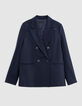 Marine blazer large fit milanotricot Dames-7