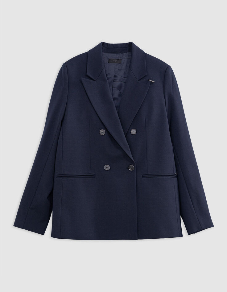 Marine blazer large fit milanotricot Dames-7