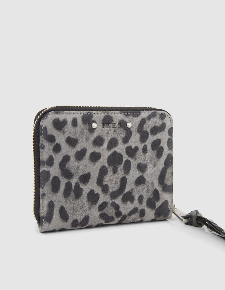 Portefeuille 1440 mini Compagnon grijs luipaard Dames-3