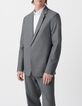 Men&rsquo;s grey wool blend suit jacket-2