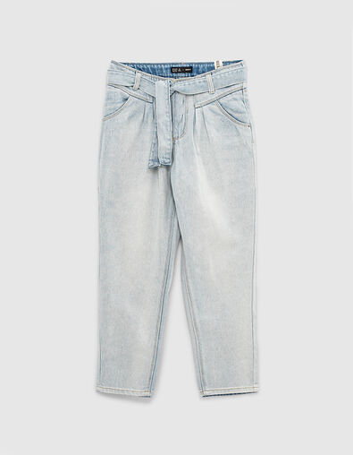 White Blue Mom-Mädchenjeans  - IKKS