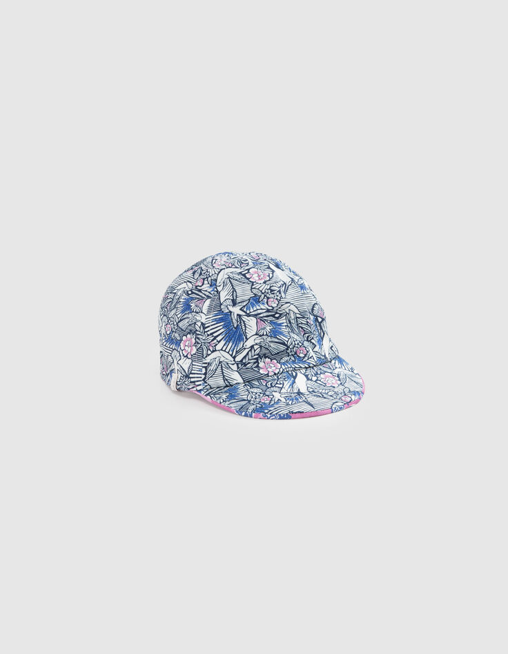 Wendeschirmmütze mit doppeltem Print für Babymädchen-2