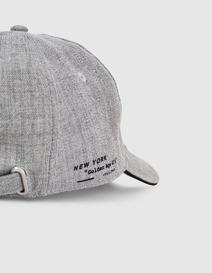 Boys’ medium grey marl cap with skull print-6