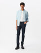 Jean SLIM marine Denim Homme-1