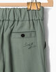 Pantalón caqui claro bolsillos bordados bebé niña-4