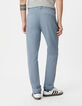 Pantalon chino slim bleu Homme-3