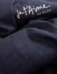 Marineblaues Herren-T-Shirt mit Schriftzug-7