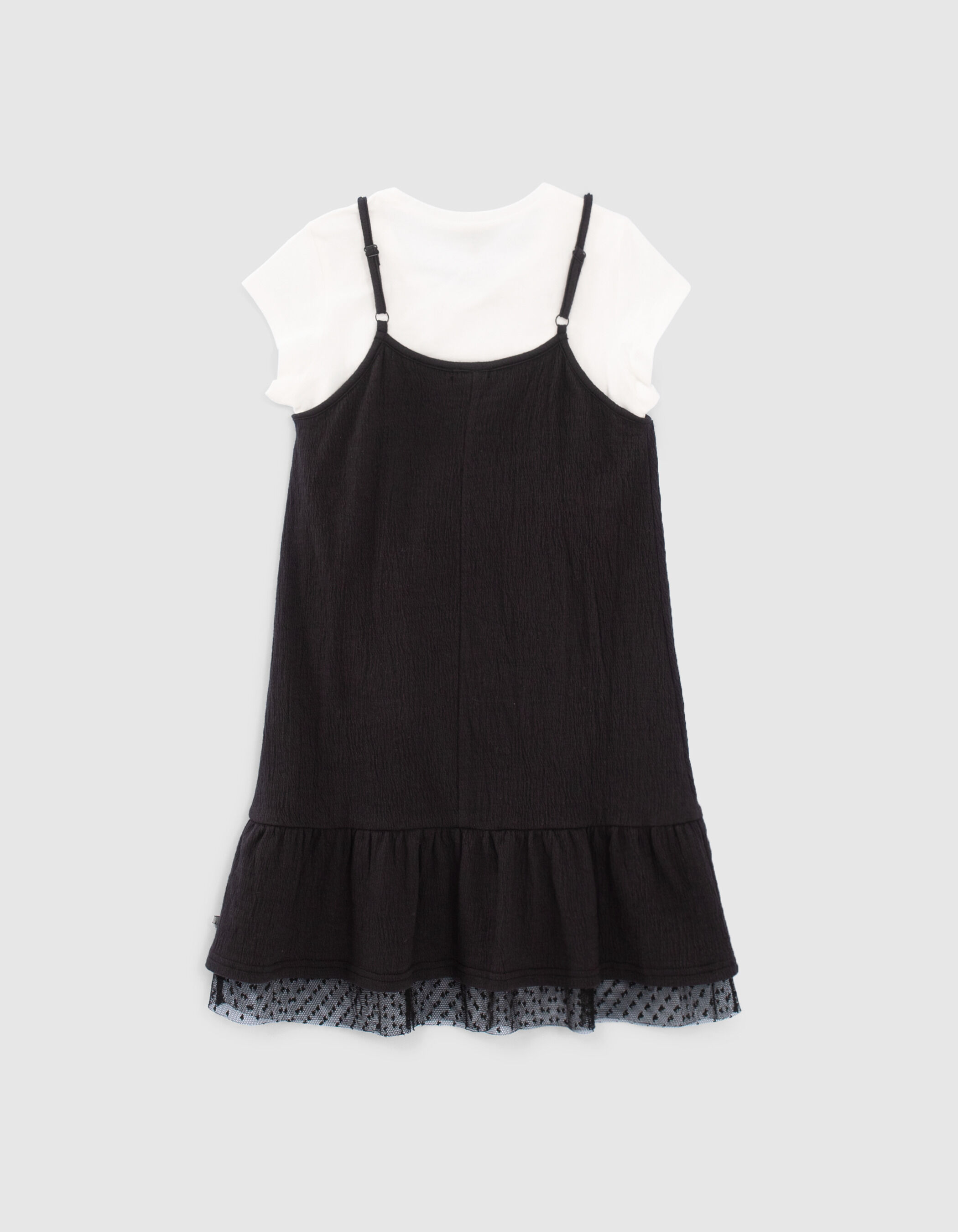 Girls black and white dress store