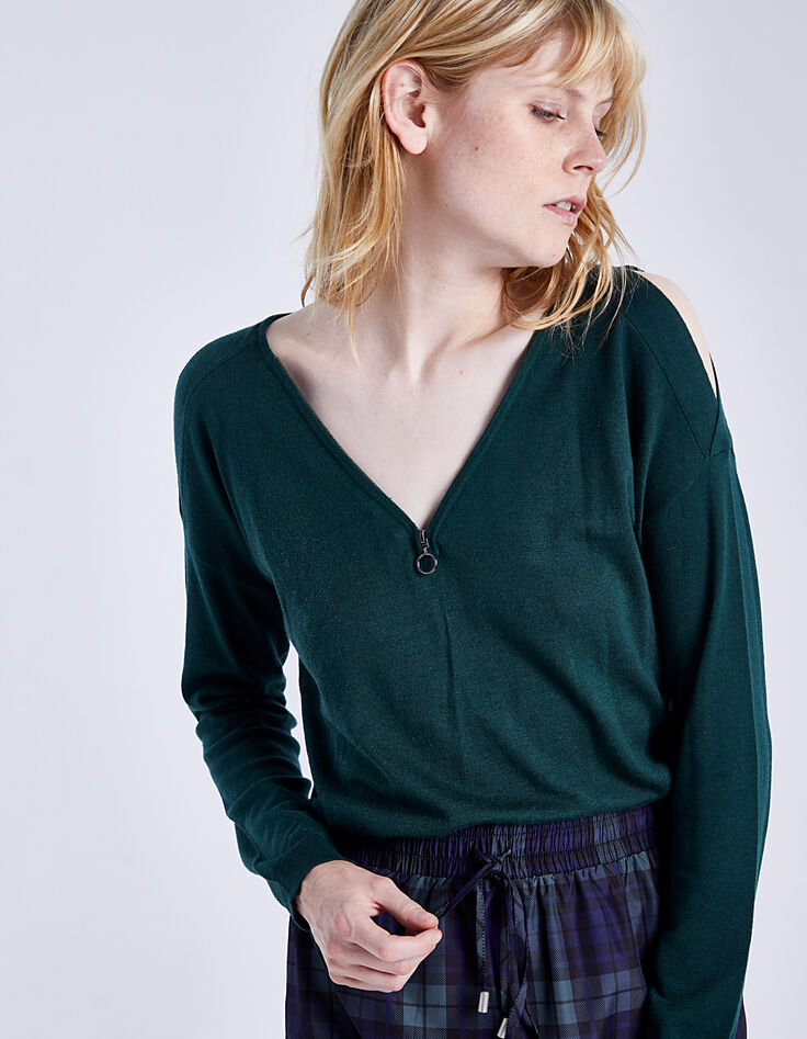 Pull épaules dénudées femme-4