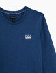 Tee-shirt bleu brut Essentiel coton bio-3