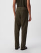 Herrenchinohose, khaki, Streifenmotiv-3