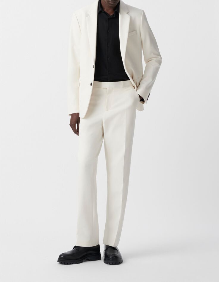 Witte geklede broek Heren-1