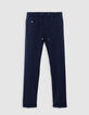 Men&rsquo;s navy patch pocket joggers-5