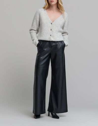 Grijs gebreid damesvest - IKKS