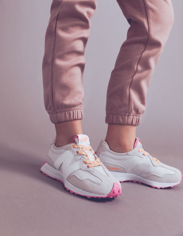 Baskets grises NEW BALANCE 327 fille-9