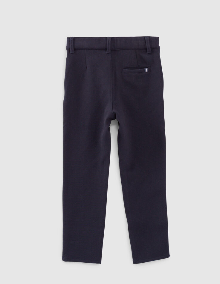 Navy tricot chinobroek jongens -4