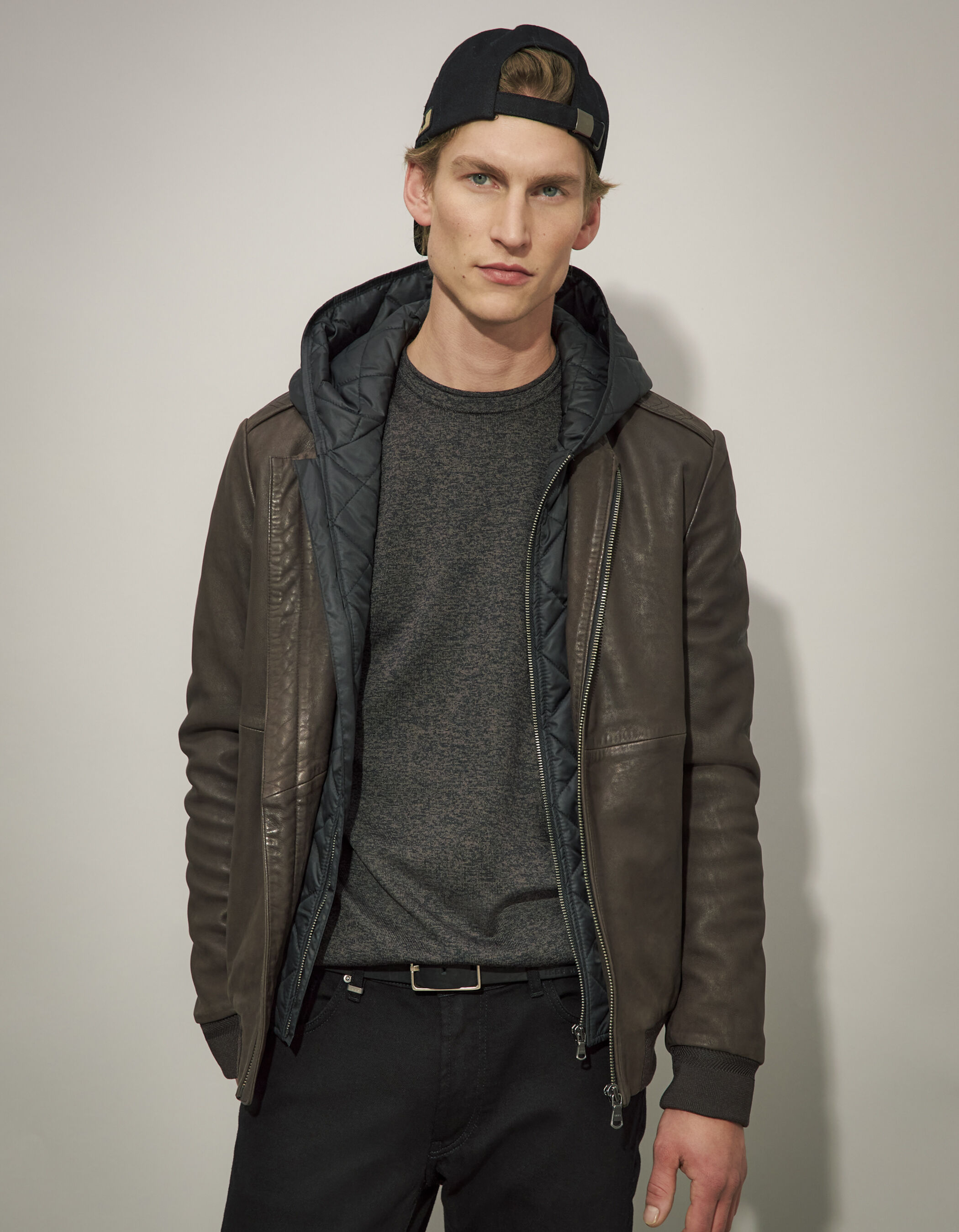 Bomber jacket and hoodie sale style