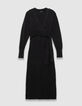 Long belted knit dress for women-7