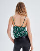 Groene top lingeriestijl maxi bloemenprint Dames-3