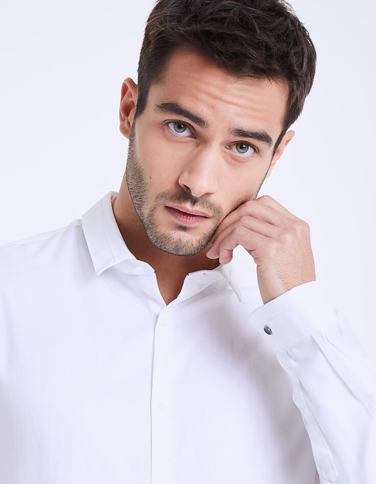 Chemise regular blanche anti-tâche Homme-2 Chemise regular blanche anti-tâche Homme-2