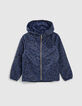 Coupe-vent packable navy motif léopard garçon -3