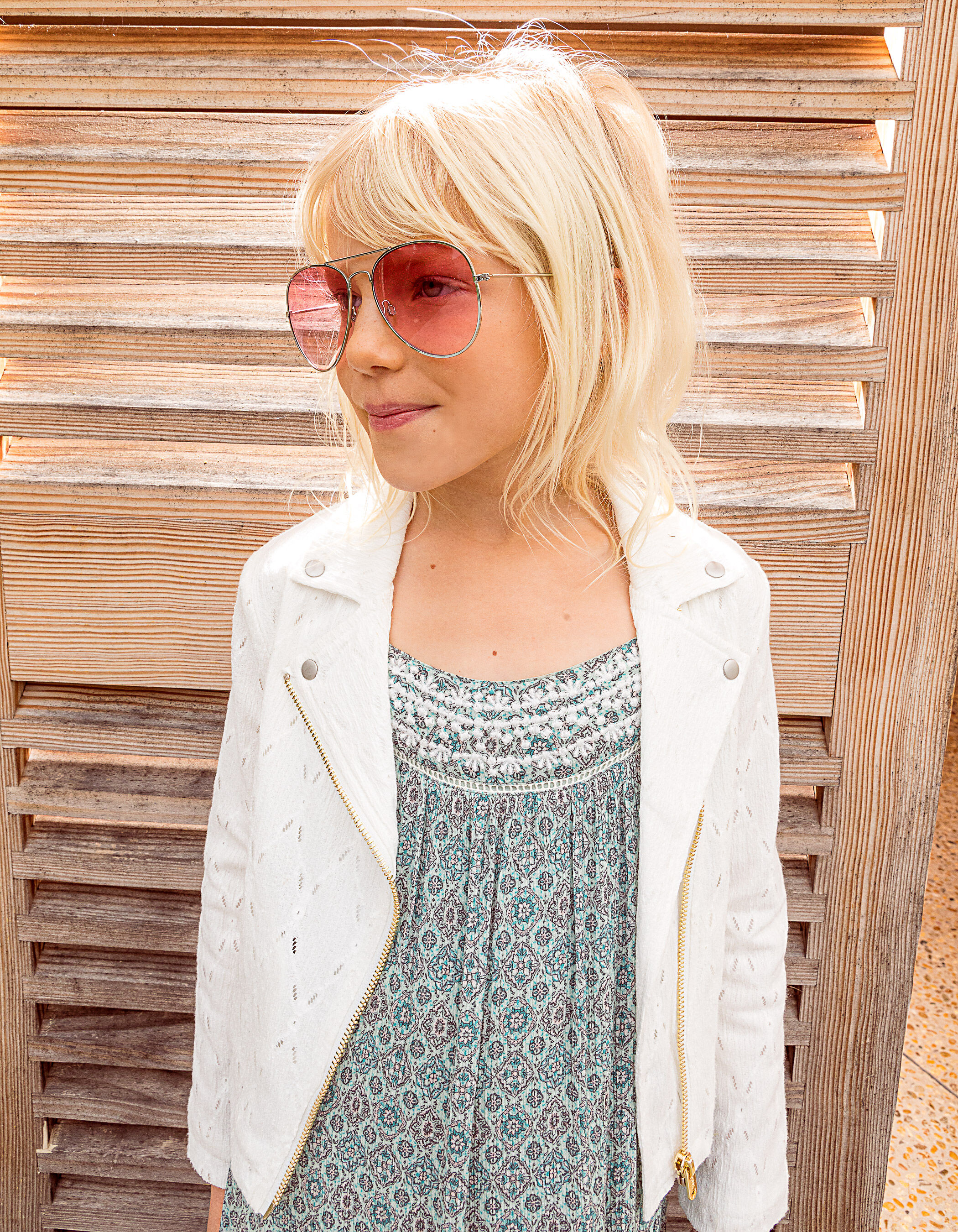 Girls off white cardigan discount