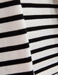 Camiseta marinera de mujer de algodón con cuello redondo y bordado-7