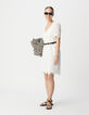 Mujer Vestido blanco de algodón orgánico con broderie anglaise-1