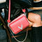 Le 111 Scarlett cuir d'agneau rouge et cuir de vachette pony z&egrave;bre femme - IKKS image number 7