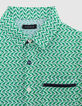 Boys’ green LENZING™ ECOVERO™ shirt, graphic palm trees-2