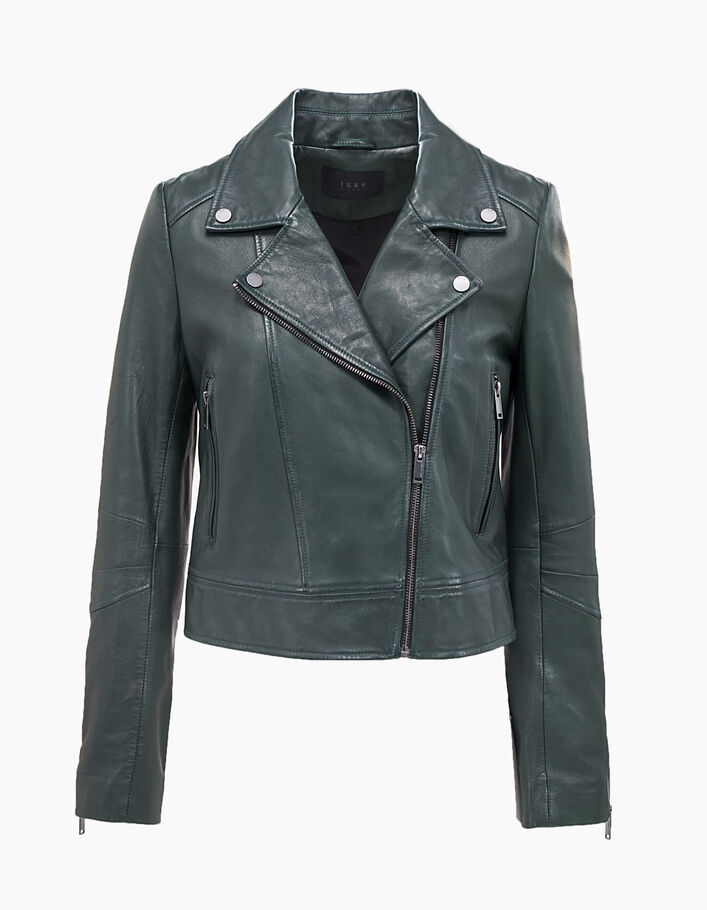Women’s smooth leather jacket - IKKS