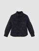 Plumas reversible navy y cuadros niño-1