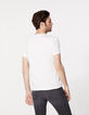 Men’s off-white T-shirt with skull drawing-4